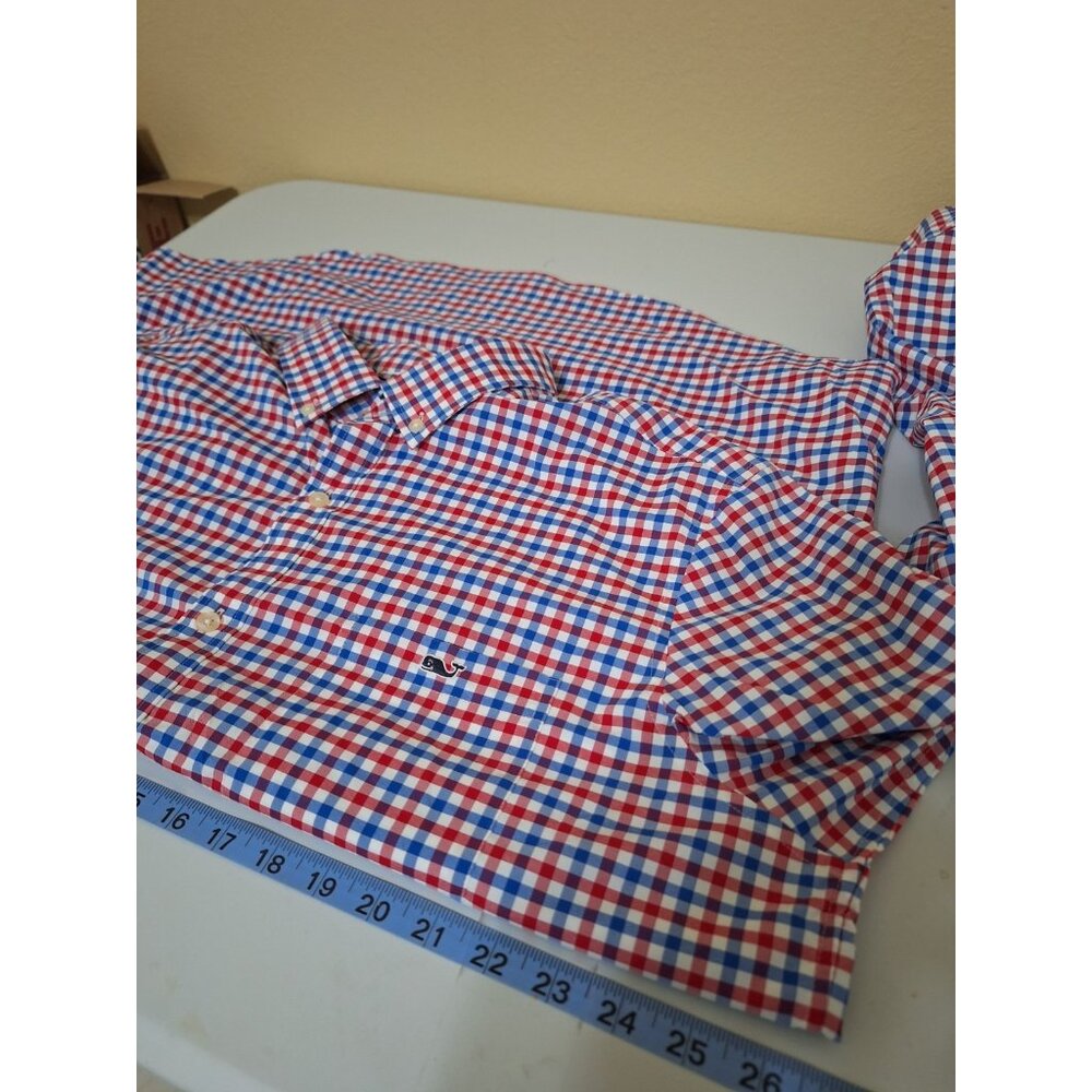 Vinyard Vines Performance‎ Classic Fit Tucker Shirt Mens XLarge Red/Blue Checked - Picture 5 of 7